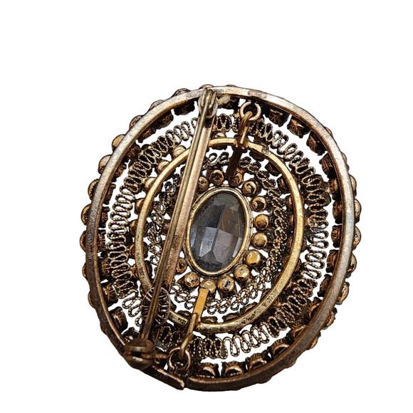 Vintage Rare Spectacular Dazzling Signed Austria Articulating Brooch (A1919) - Picture 6 of 8